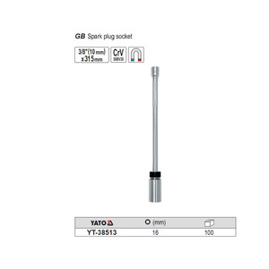 ซ็อกเก็ตหัวเทียนยาโตะ 3/8 นิ้ว 14 มม. เหล็ก Crv แม่เหล็กสำหรับซ่อมแซม - Product Image 2