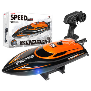 Barco de carreras RC de alta velocidad a prueba de agua de 2,4 GHz 20 KM/H-<span class=keywords><strong>Lancha</strong></span> eléctrica RC con luces-Juguete emocionante - Product Image 1