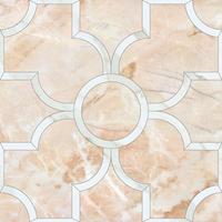 Mosaïque de carreaux en marbre travertin moderne Zhenci à motif floral, épaisseur 10 mm, design parquet pour murs et sols intérieurs d'appartement