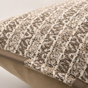 <span class=keywords><strong>Housse</strong></span> de coussin décorative pour canapé et lit, en velours texturé beige, style Wabi-Sabi, pour chambre d'exposition et gîte de luxe - Product Image 4