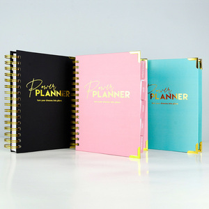 Etiqueta privada personalizada Nota A5 Sin fecha Espiral Diario Semanal Entrenamiento Diario Planificador Agenda - Product Image 5