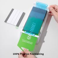 Protecteur d'écran en verre trempé de qualité supérieure Ai Dust Box Grade AAA, outil d'installation, ultra-fin, couverture intégrale pour téléphone portable