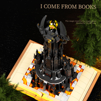 MJI MOC Block 969 piezas pequeñas partículas Castillo mágico construir bloque educativo plástico ensamblado rompecabezas juego de bloques de construcción juguete 13018