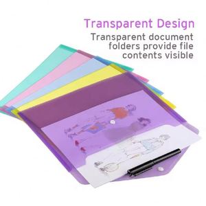 Porte-documents A4 en plastique PP personnalisé avec logo, extensible, pour bureau – Meilleures ventes - Product Image 4