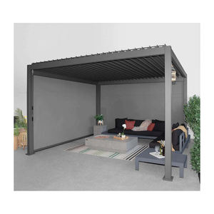 Pavillons de toiture motorisés 5x3 6x4 4x4 <span class=keywords><strong>4x3</strong></span> 3m Pergola bioclimatique extérieure avec stores réglables - Product Image 5