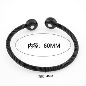 Adjustable Elastic Stainless Steel Twisted Cable Cuff <b>Bangle</b> Bracelet Stylish <b>for</b> <b>Men</b> and Women - Product Image 4