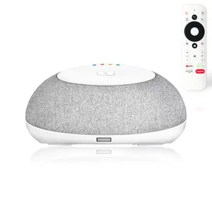 2022 New Arrival White KA1 Multi Functional Voice Control Google Certified Smart Android Tv Box Built in Speakers