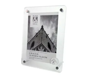 Wholesale DIY custom high grade office door plates clear acrylic wall mounted door sign holder photo frame