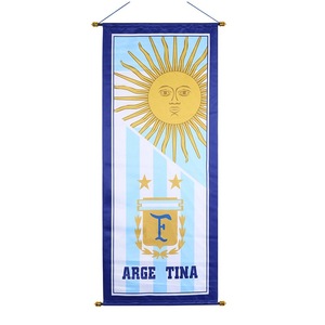 Drapeaux d'équipe - Pays-Bas, Portugal, <span class=keywords><strong>Brésil</strong></span>, France - Longue décoration murale en soie satinée - Product Image 3