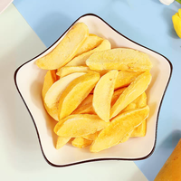 Mangue séchée lyophilisée en tranches de grande qualité, processus de conservation de l'eau, emballage en vrac, fruits et légumes