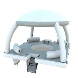 Isla de agua de ocio con tumbona, entretenimiento acuático, cabañas de agua inflables - Product Image 4