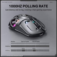 ONIKUMA DM02 Mouse Gaming nirkabel Ultralight Mouse Gaming nirkabel B2B perlengkapan game pemasok EU pengiriman massal