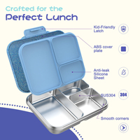 Boîte à lunch isotherme en acier inoxydable avec couvercle en plastique chauffable, personnalisée en usine, mignonne, scintillante et pailletée, vente en gros