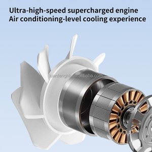 Hand-Held <b>Mini</b> Portable <b>USB</b> Foldable Bladeless Rechargeable Low Noise Air Cooler Fan - Product Image 6