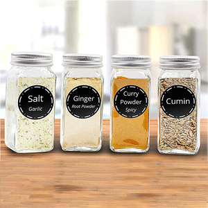 120ml 4 oz Salt and Pepper Shakers Saleros Seasoning Spice Jar Glass Bottle Spice Storage Container Set