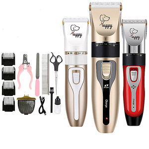 Tondeuse électrique pour animaux de compagnie avec brosse peigne de toilettage, rechargeable, pour chiens et chats, incluant un outil de nettoyage des poils - Product Image 1