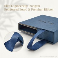 Boîte à bijoux et montres portable de luxe avec logo personnalisé - Sac-boîte hybride haut de gamme avec poignée en ruban - Coffrets cadeaux pour demoiselles d'honneur