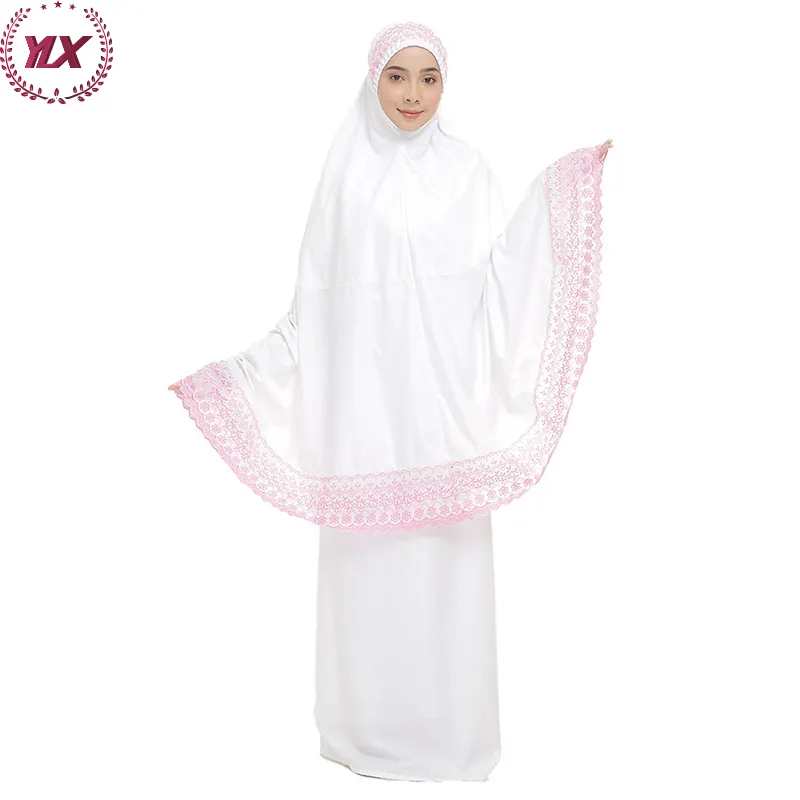 Tops Vogue Dubai Islamische Kleidung Muslim Lace Top Gebets kleid