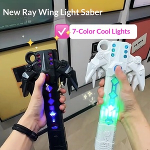 Espada Láser Genial para Niños, Palo de Plástico Telescópico Luminoso, Juguete con Luz, <span class=keywords><strong>Sable</strong></span> Transformable para Niños, Regalo para Fiestas - Product Image 3