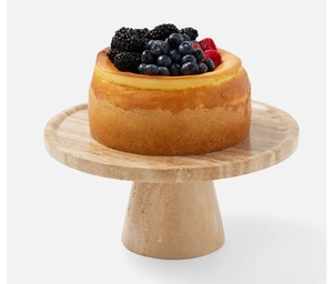 <span class=keywords><strong>2</strong></span> dalam 1 gunakan tiang kue kayu akasia dan pajangan kue bulat 11 inci untuk pernikahan, pesta, penghangat rumah - Product Image 6