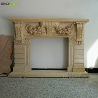 ONLYART Cheminée décorative autoportante design et sur mesure Cheminée électrique décorative de style français pour l'intérieur