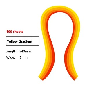 Tiras de Papel para Quilling Beckon Personalizables, Colores Degradados Surtidos, 3mm 5mm de Ancho, 30cm de Largo, para Manualidades Creativas - Product Image 1