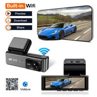 Caméra de tableau de bord avec écran de 3,59 pouces, moniteur de stationnement, caméras de véhicule, WiFi, GPS, double objectif, DVR de voiture, ADAS, caméra de tableau de bord 4K, caméra de voiture