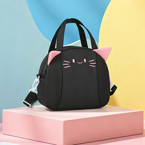 Sac à bandoulière à thème chat, sac de rangement multifonctionnel imperméable pour usage quotidien, sac de poitrine pour femme - Product Image 1