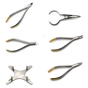 Ensemble d'instruments chirurgicaux dentaires orthodontiques de 18 pièces, matériaux en acier inoxydable, outils de pliage de fils, pinces de technicien, outils de formage - Product Image 1