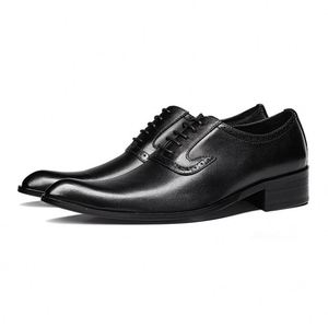 New Pointed-toe <b>Height</b> <b>Increasing</b> High-heeled Dress Party <b>Shoes</b> Groom's Wedding <b>Shoes</b> Trendy Men's Breathable Waterproof <b>Shoes</b> - Product Image 5
