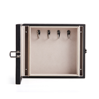 Boîte de rangement sécurisée pour clés en cuir de luxe, à fixation murale avec serrure à combinaison, organiseur de clés