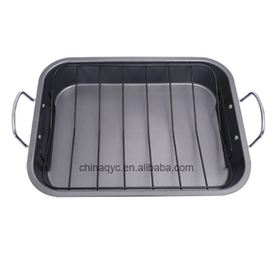 وصول جديد مقلاة تحميص غير لاصقة ثقيلة غير لاصقة مع رف محمصة تركيا غير لاصقة - Product Image 5