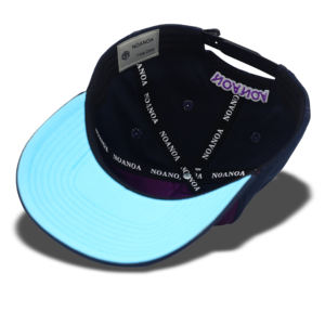 Casquette de baseball pour jeunes en coton violet avec patch tissé personnalisé TCAP à 5 panneaux - Product Image 5