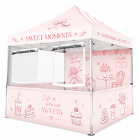 Carpa Portátil Personalizada para Comida, con Ventanas de Malla, para Festivales de Comida Callejera, Exposiciones y Eventos Comerciales