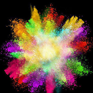 100 g/sac Holi couleur poudre <span class=keywords><strong>blague</strong></span> pratique Gadget drôle pour les fêtes Graduations Thanksgivings arc-en-ciel farine de maïs poudre colorée - Product Image 1