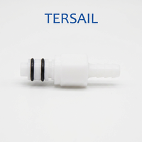 Kit de raccords rapides en plastique de qualité alimentaire CPC pour bière artisanale, avec raccord cannelé 1/4'' pour tuyau, vanne d'arrêt et clapet anti-retour à levier