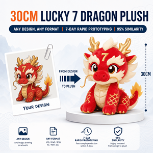 Produsen Mainan Boneka <span class=keywords><strong>Naga</strong></span> Keberuntungan 7 Kasino 2027 Berkualitas Tinggi, Desain Kustom, Grosir, OEM, ODM, Merchandising Merek - Product Image 3