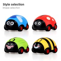 YD TOYS Voiture jouet Coccinelle à sept points en plastique ABS écologique avec fonction de recul et mouvement à inertie, unisexe, 2 ans et plus, échelle 1:5