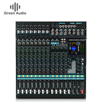 Console de mixage audio professionnelle GAX-MX16 16 canaux avec Bluetooth, USB, enregistrement AUX, console de mixage audio pour DJ