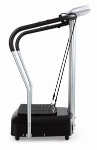 Plateforme d'entraînement pour le corps et la mise en forme, massage par vibration, machine Crazy Fit avec cordes élastiques et fréquence cardiaque - Product Image 4