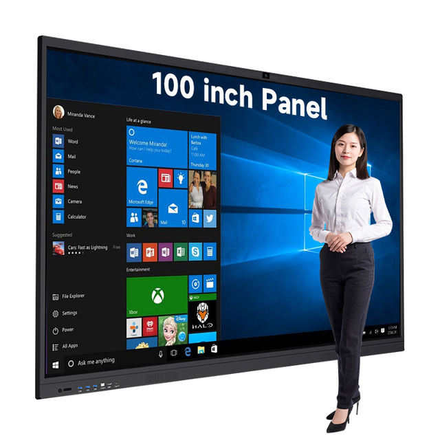 55 65 75 85 86 98 110 Inch Pen Finger Touch Interactive Flat Panel 4k Lcd Digital Interactive Smart Boards for Schools Teaching