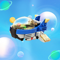 GoldMoc espacio tema ladrillos juguete pequeño espacio luchador educativo plástico bloques de construcción juguete