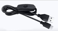 Kabel Pengisi Daya USB Tipe-C INNOPRO dengan Sakelar ON/OFF, Pengisian Cepat 3A, Pelindung Kepang, Jaket Nilon, Konduktor Tembaga Murni