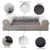 Tapis de luxe lavable pour animaux domestiques, lit pour chiens et chats, nouveau, orthopédiques, en mousse à mémoire de forme, coussin de canapé, housse durable, vente en gros,