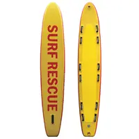 Tavola di salvataggio gonfiabile del Surf del bagnino gonfiabile dell'attrezzatura di salvataggio dell'acqua su ordinazione della fabbrica gialla del bordo del corpo di doppio strato