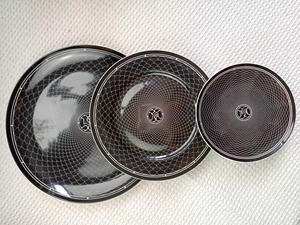 Juego de platos de cena de 3 piezas de Black Bone China de estilo europeo competitivo - Product Image 4