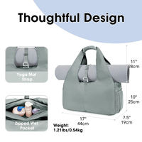 Sacs de sport de grande capacité avec compartiment personnalisé, imperméables, pour femme, avec poches de rangement humides et sèches, nouveau design, sacs de yoga