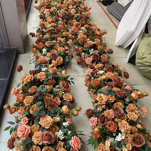 Fleurs décoratives pour événements, fausses fleurs d'angle, arrangement floral <span class=keywords><strong>noir</strong></span>, guirlande florale artificielle pour arche de mariage - Product Image 2