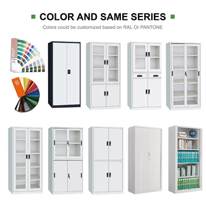 خزانة ملفات معدنية مسطحة للتخزين المكتبي، خزائن ملفات قابلة للقفل، أثاث لتخزين الملفات - Product Image 4