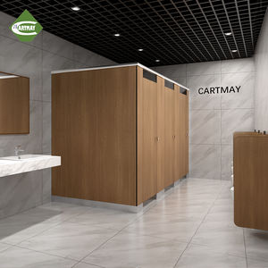 कार्टी लक्जरी एचपीएल पूर्ण ऊंचाई शौचालय क्यूबिकल टिकाऊ जिम कमरे शॉवर विभाजन जलरोधक कॉम्पैक्ट टुकड़े टुकड़े टुकड़े टुकड़े टुकड़े टुकड़े टुकड़े - Product Image 1